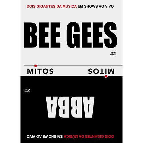 DVD - Bee Gees & Abba - Série Mitos - Dois Gigantes da Música em Shows ao Vivo (2 Discos)