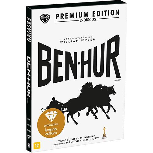 DVD - Ben-Hur: Edição Premium Capa Minimalista 2 Discos