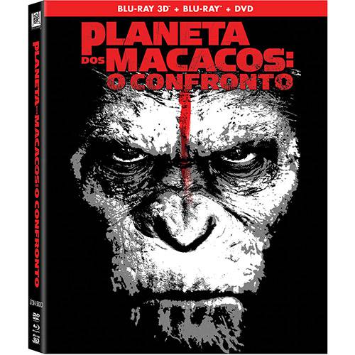 DVD + Blu-ray + Blu-ray 3D - Planeta dos Macacos: o Confronto (3 Discos)