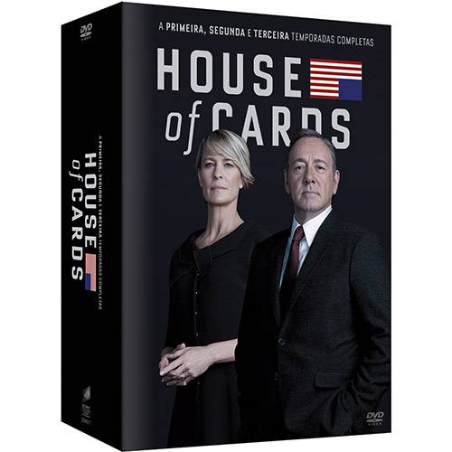 DVD - Box House Of Cards - a Primeira, Segunda e Terceira Temporadas Completas (12 Discos)