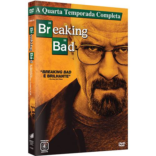 Dvd Breaking Bad - a Química do Mal 4ª Temporada (4 Discos)