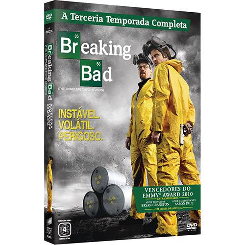 Dvd Breaking Bad - a Química do Mal 3ª Temporada (4 Discos)