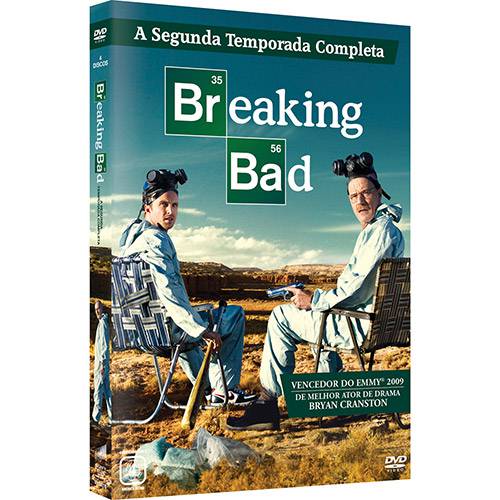 Dvd Breaking Bad - a Química do Mal 2ª Temporada (4 Discos)