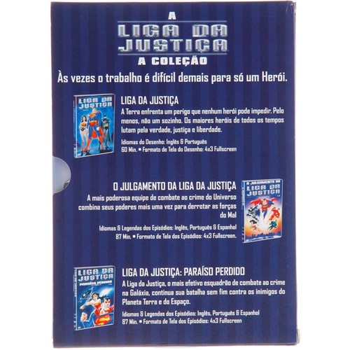 DVD Caixa Liga da Justiça (3 Dvds)