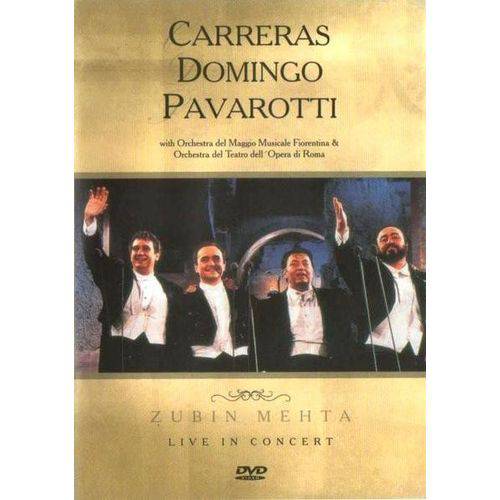 Dvd Carreras Domingo Pavarotti - Zubin Mehta - Live In Concert