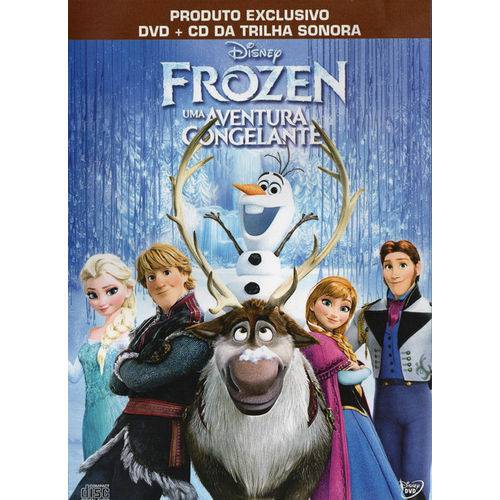 DVD + CD da Trilha Sonora - Frozen - uma Aventura Congelante
