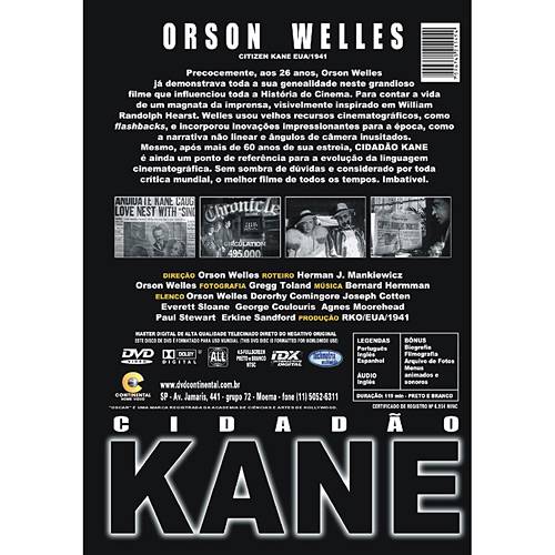 DVD Cidadão Kane
