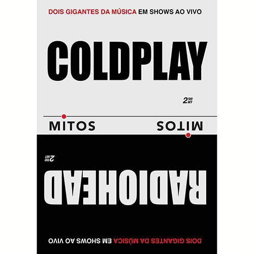DVD - Coldplay & Radiohead - Série Mitos - Dois Gigantes da Música em Shows ao Vivo (2 Discos)