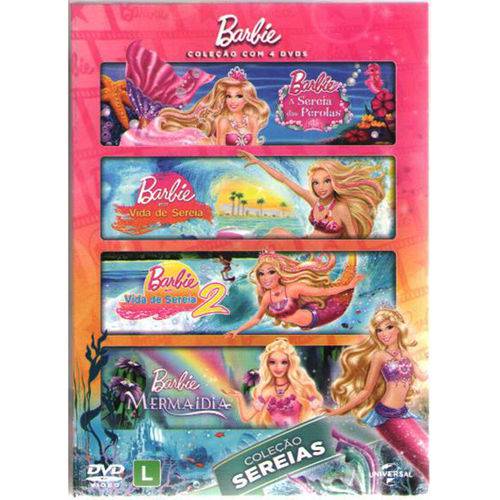 DVD - Coleção Barbie Sereias (4 DVDs)
