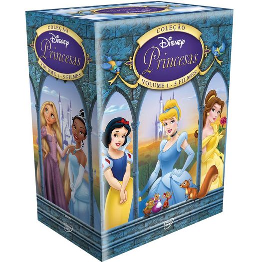 DVD Coleção Disney Princesas Vol 1 (7 DVDs)