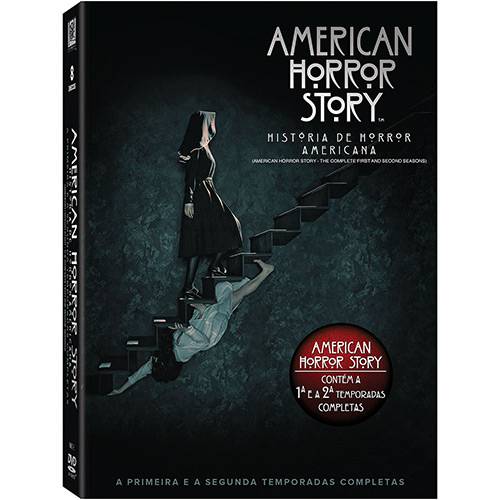 DVD - Coleção Dvd American Horror Story - uma História de Horror Americana 1ª e 2ª Temporada (8 Discos)