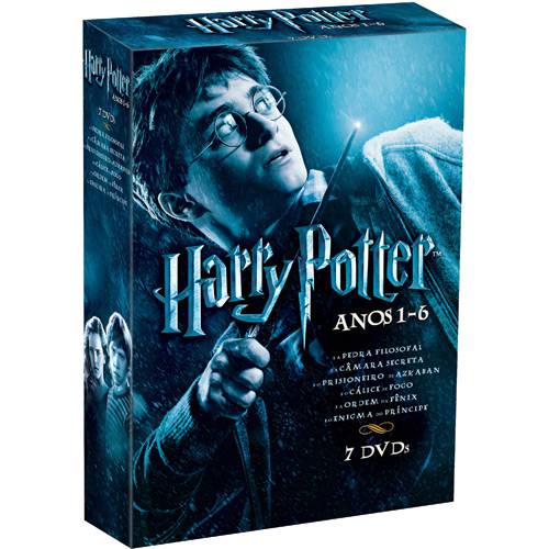DVD Coleção Harry Potter - Anos 1 - 6 (7 DVDs)