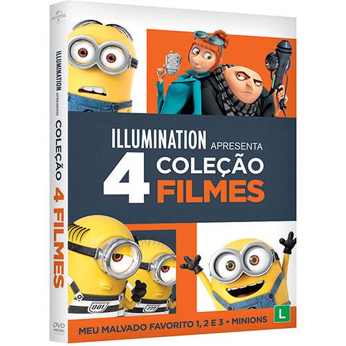 DVD - Coleção Meu Malvado Favorito 1-3 + Minions
