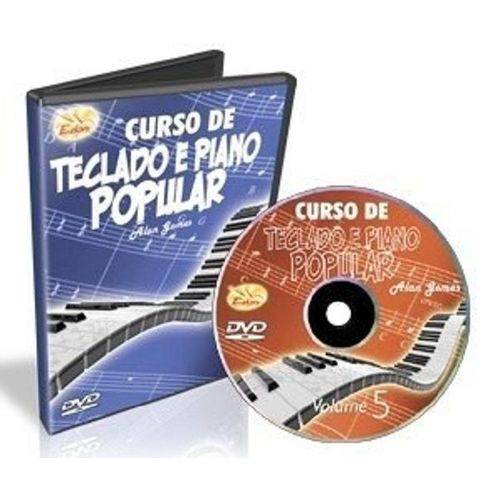 DVD Curso de Teclado e Piano Popular Vol.5