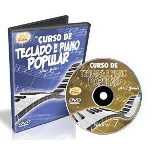 DVD Curso de Teclado e Piano Popular Vol.7