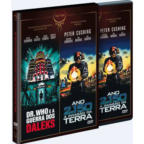 DVD Dark Side Horror Collection 3: Dr.Who e a Guerra dos Daleks + Ano 2150: a Invasão...(2 DVDs)