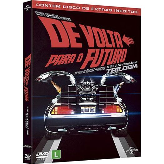DVD de Volta para o Futuro - Trigésimo Aniversário: Trilogia (4 DVDs)
