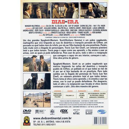 DVD Dias de Ira