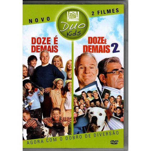 Dvd Duo (2 Dvds 2 Filmes) Doze é Demais + Doze é Demais 2