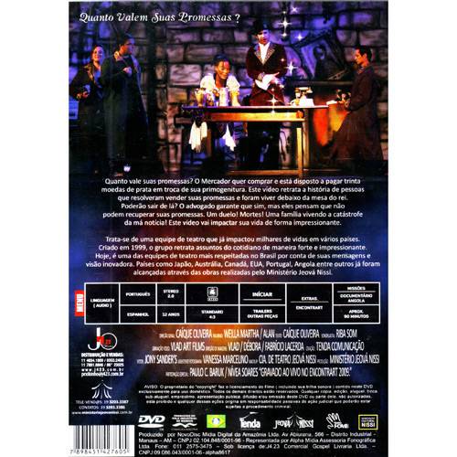 DVD Jeová Nissi - a Senha - Teatro ao Vivo
