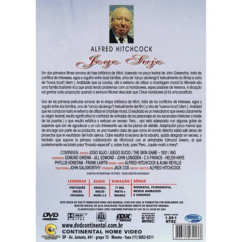 DVD Jogo Sujo