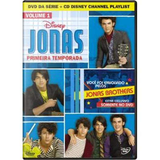 DVD Jonas Brothers: a Casa do Rock - Primeira Temporada Vol.1 + CD Disney Channel Playlist