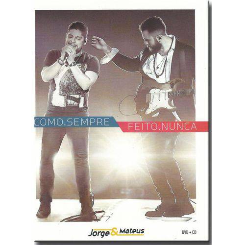 Dvd Jorge e Mateus - Como Sempre Feito Nunca(dvd+cd