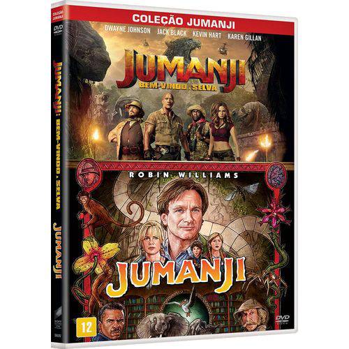 DVD Jumanji + Jumanji - Bem-Vindo a Selva - 2 Discos