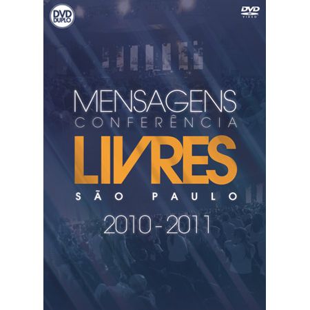 DVD Livres para Adorar Mensagem Conferência São Paulo ao Vivo Duplo