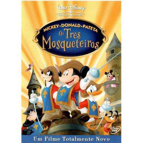 Dvd Mickey, Donald e Pateta em os Três Mosqueteiros