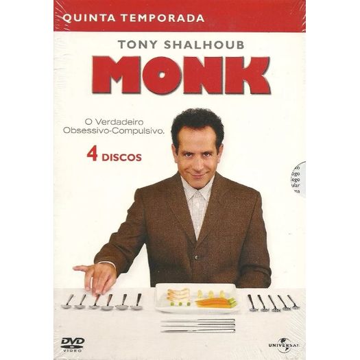 DVD Monk - Quinta Temporada (4 DVDs)