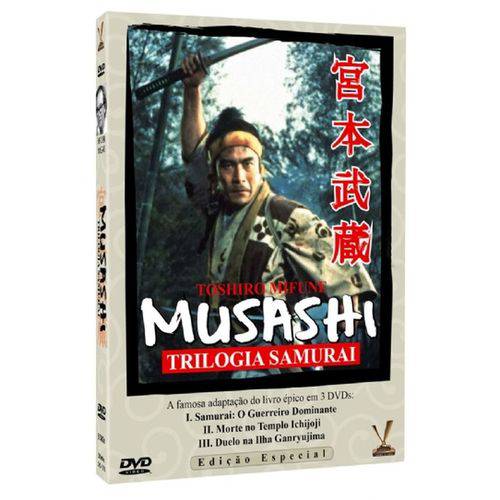 Dvd - Musashi - Trilogia Samurai - 3 Discos