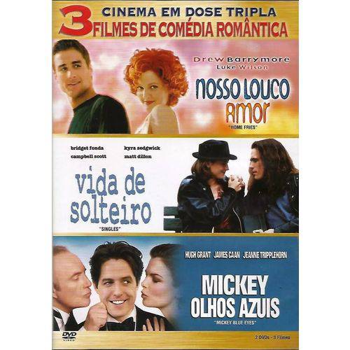 Dvd Nosso Louco Amor / Vida de Solteiro / Mickey Olhos Azuis