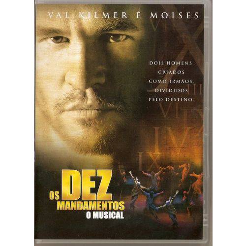 Dvd os Dez Mandamentos Musical - Val Kilmer