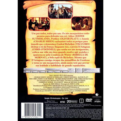 DVD - os Três Mosqueteiros