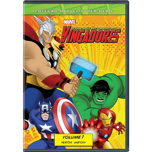 DVD os Vingadores: os Super-Heróis Mais Poderosos da Terra - Volume 1