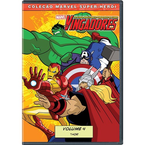 DVD os Vingadores: os Super-Heróis Mais Poderosos da Terra - Volume 4