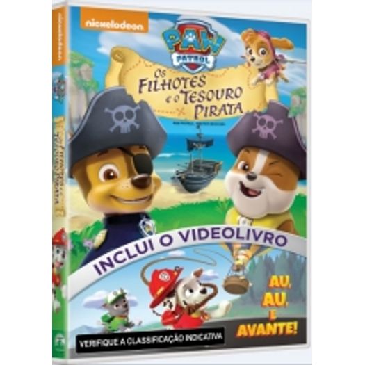 DVD Paw Patrol - os Filhotes e o Tesouro Pirata