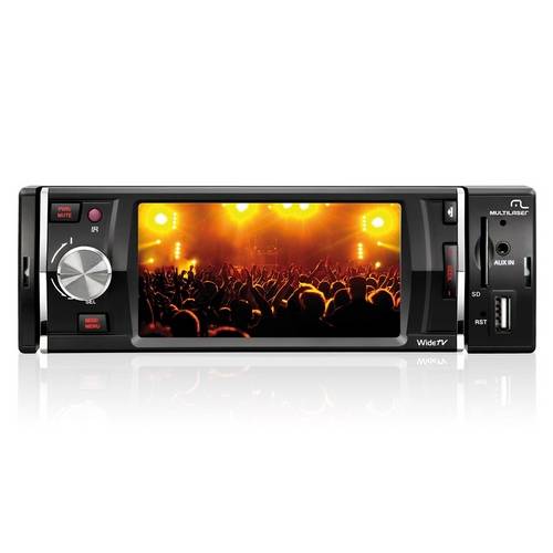 Dvd Player Automotivo Multilaser Wide Tv com Gps e Tv Digital - Tela 4.2 - Usb, Sd e Aux