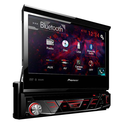 Dvd Player Automotivo Pioneer Avh-3180bt 7 Polegadas Bluetooth Usb Auxiliar