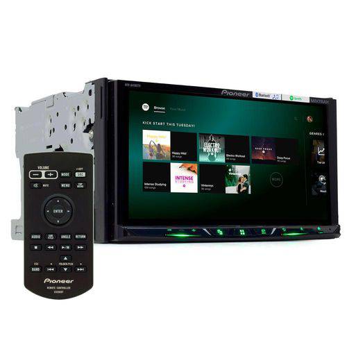 DVD Player Automotivo Pioneer 2 Din AVH-A4180TV - Tela 7" Mixtrax - TV, USB, Aux e Bluetooth