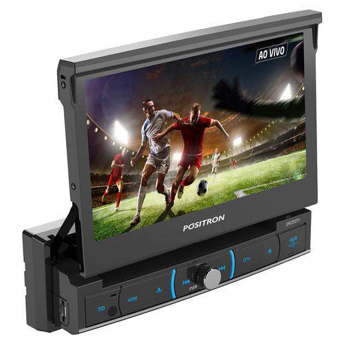 Dvd Player Automotivo Positron Sp-6720dtv 7 Polegadas Retratil 1 Din Tv Digital Bluetooth Usb Sd Aux