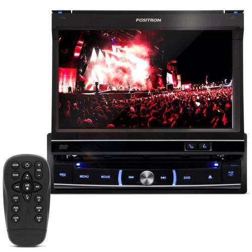 DVD Player Automotivo Positron Sp6300av 1 Din 7 Pol Retrátil Touch USB Sd Aux Mp3 Cd Am Fm