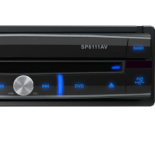 DVD Player Automotivo Positron SP6111AV Tela 7"- Rádio AM/FM, 2 Pares de Saídas RCA, Entradas USB, SD, AUX e P/câmera de Ré