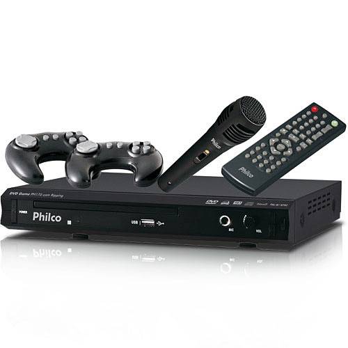 DVD Player Game C/ Karaokê e MP3 - PH170 - Philco