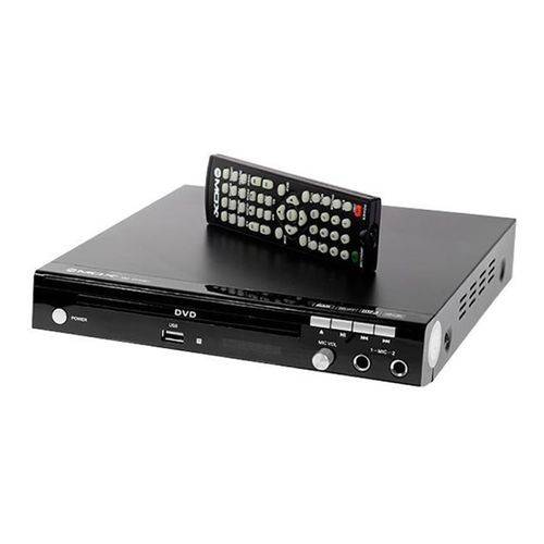 DVD Player Mox MO-961 USB/CD/Karaokê - Preto