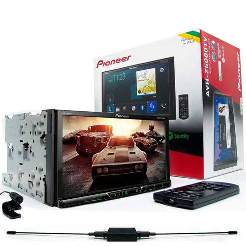 DVD Player Pioneer AVH-Z5080TV 7 Polegadas USB Traseira TV Integrada Bluetooth RDS