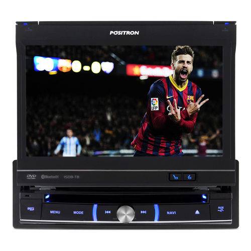 DVD Player Pósitron 7 Polegadas USB Bluetooth Tv Digital Sp6551dtv