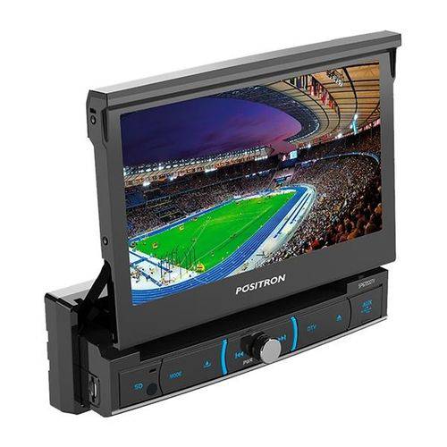 DVD Player Positron SP-6720 DTV Tela Retratil de 7 Polegadas USB / SD/ MP3 / Touch