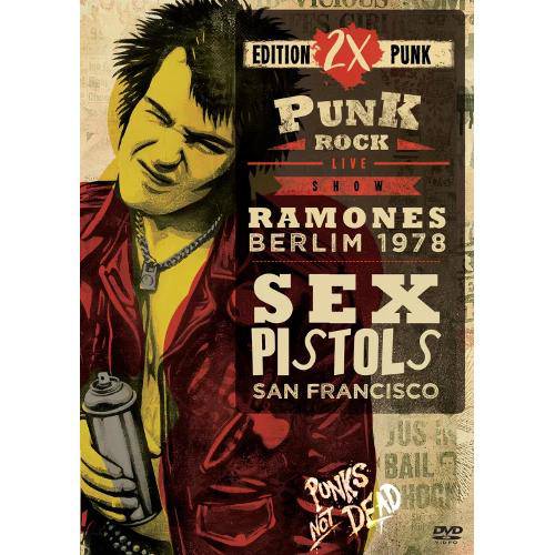 Dvd Punk Rock Live Show - Ramones Berlim 1978 + Sex Pistols San Francisco